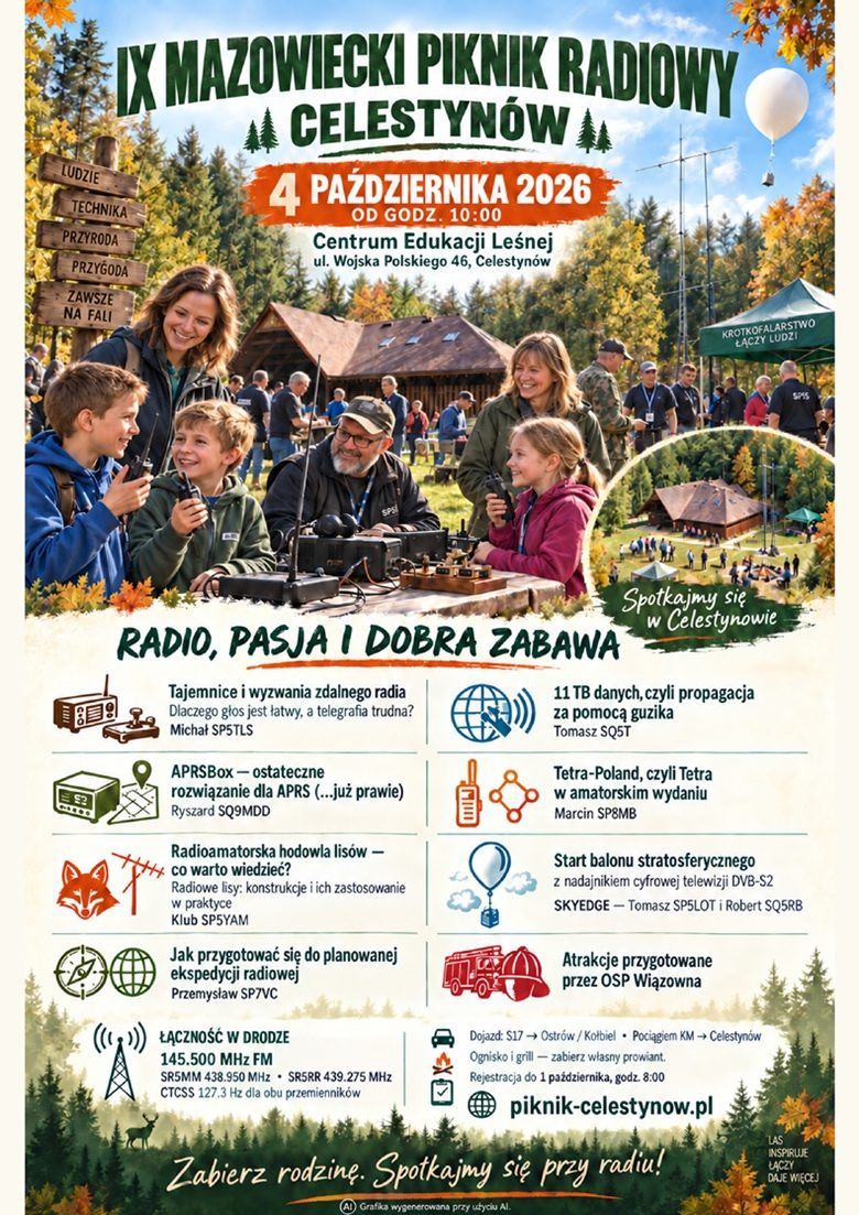 Już w najbliższą niedzielę - IX Mazowiecki Piknik Radiowy w Celestynowie!